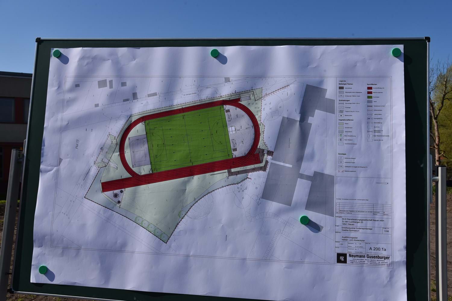 So sieht der Plan für den neuen Sportplatz aus.