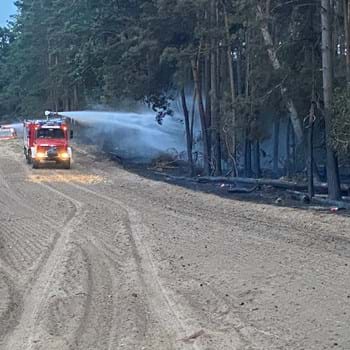 Teile der Brandschutzeinheit Havelland unterstützen Löschkräfte in Oberhavel und Elbe-Elster