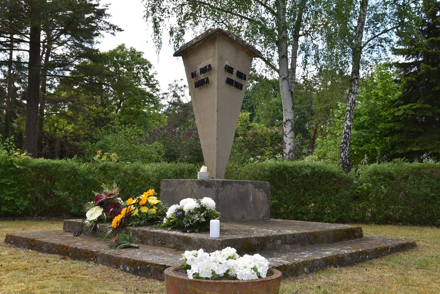 Die Gedenkstätte in Börnicke im Mai 2022.