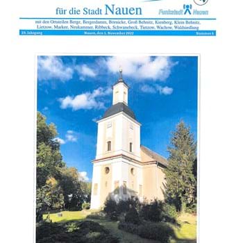 Das Amtsblatt für die Stadt Nauen, Nr. 6 ist am 1. November 2022 erschienen