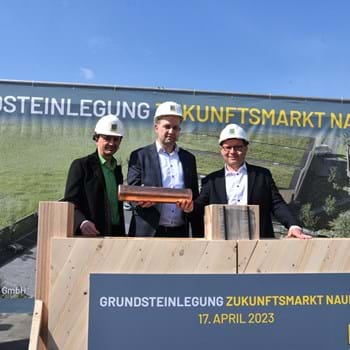 Grundsteinlegung für den EDEKA-Zukunftsmarkt in Nauen