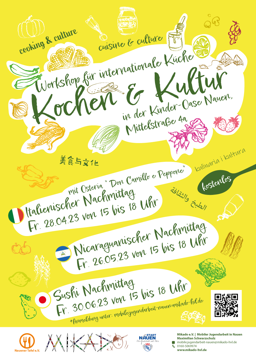 Kinder-Oase: Neue Termine für Workshops "Kochen & Kultur"!