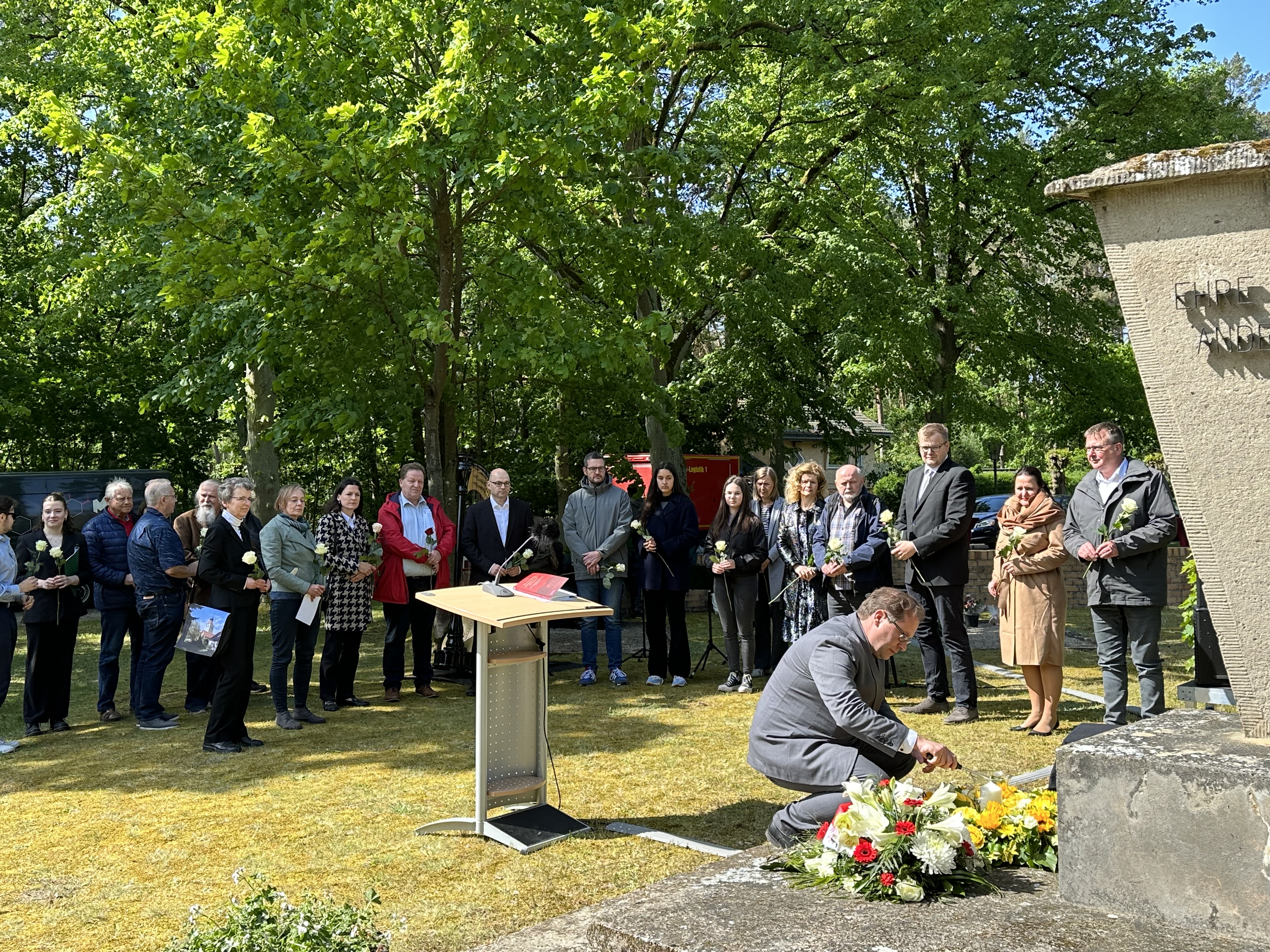 Gedenkstunde in der KZ-Gedenkstätte Börnicke  