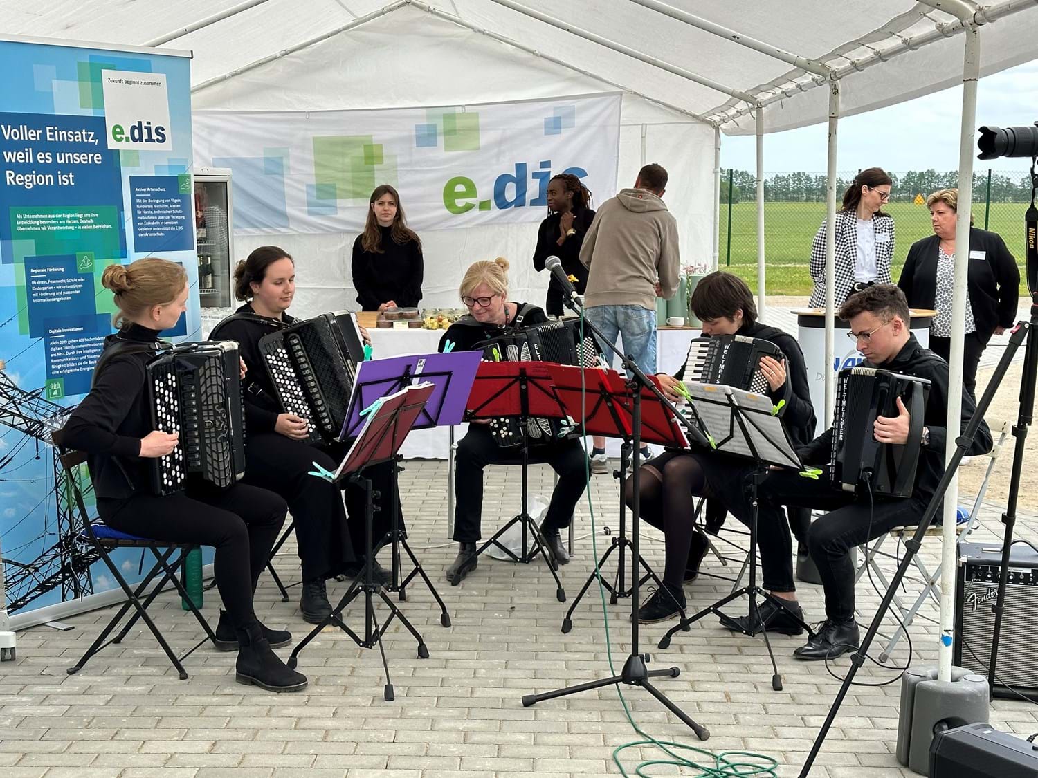 Das Akkordeonensemble der Musikschule Havelland sorgte für die musikalische Umrahmung.