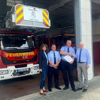 Fördermittelbescheid für Nauens Feuerwehr