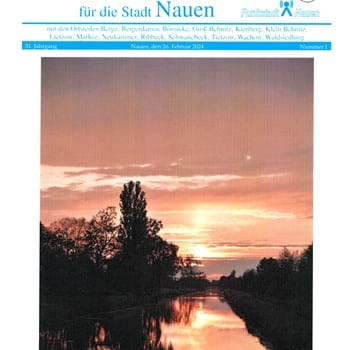 Das Amtsblatt für die Stadt Nauen, Nr. 1 ist am 26. Februar 2024 erschienen