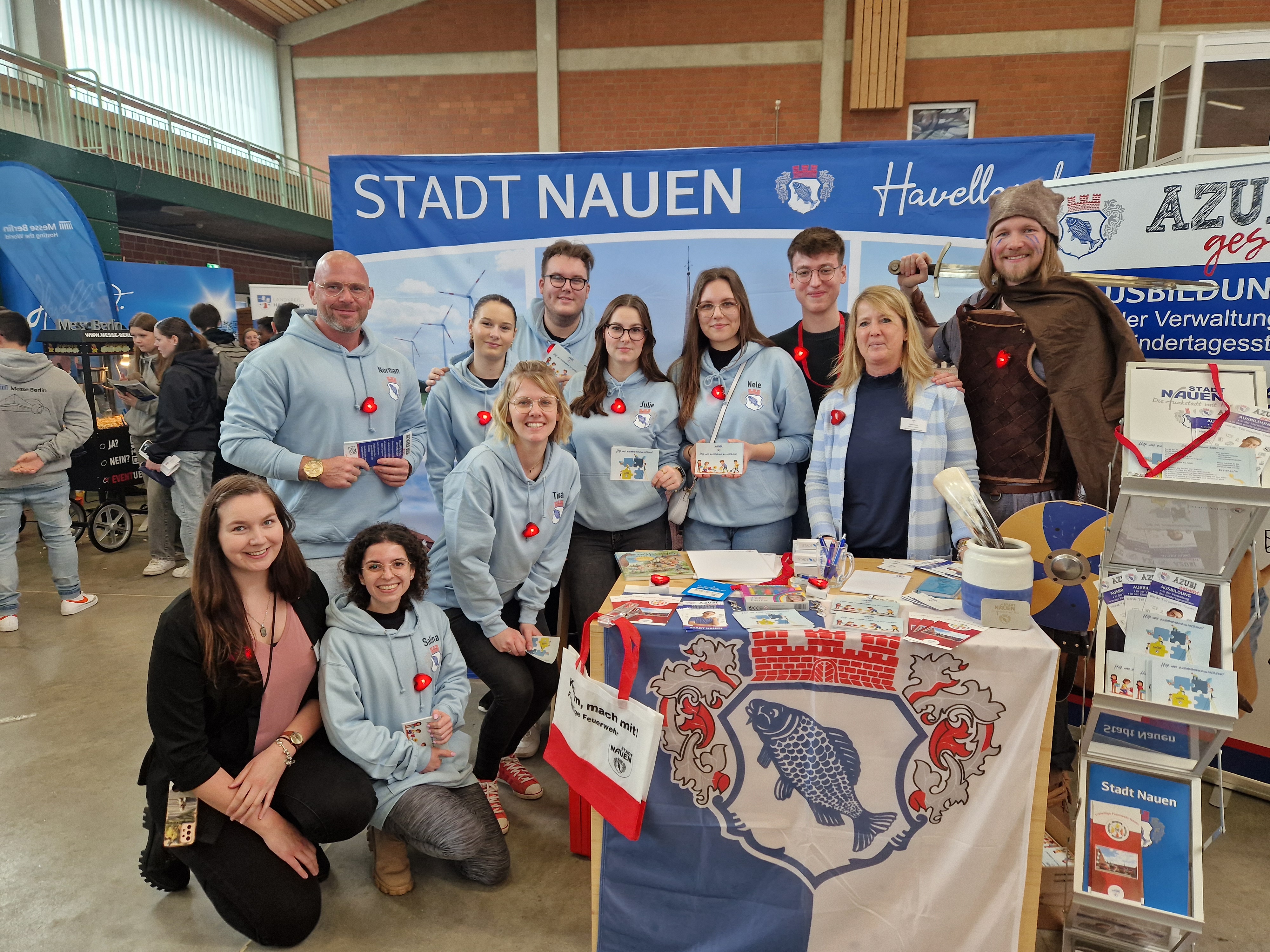 Den Traumberuf finden – Rund 90 Aussteller auf der Ausbildungsbörse im MAFZ Paaren-Glien - Auch die Stadt Nauen präsentierte ihre Ausbildungsangebote 