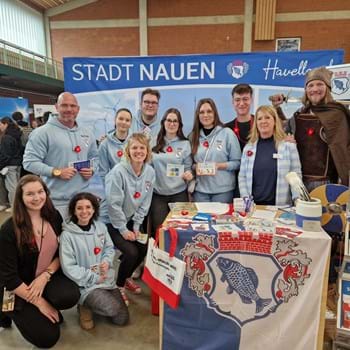 Den Traumberuf finden – Rund 90 Aussteller auf der Ausbildungsbörse im MAFZ Paaren-Glien - Auch die Stadt Nauen präsentierte ihre Ausbildungsangebote