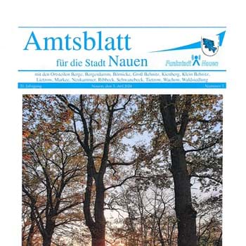 Das Amtsblatt für die Stadt Nauen, Nr. 3 ist am 3. April 2024 erschienen
