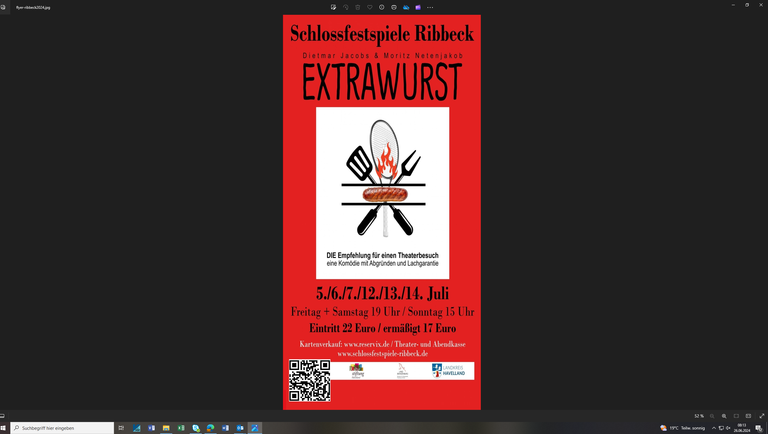 EXTRAWURST bei den Schlossfestspiele Ribbeck 2024