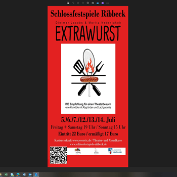 EXTRAWURST bei den Schlossfestspiele Ribbeck 2024