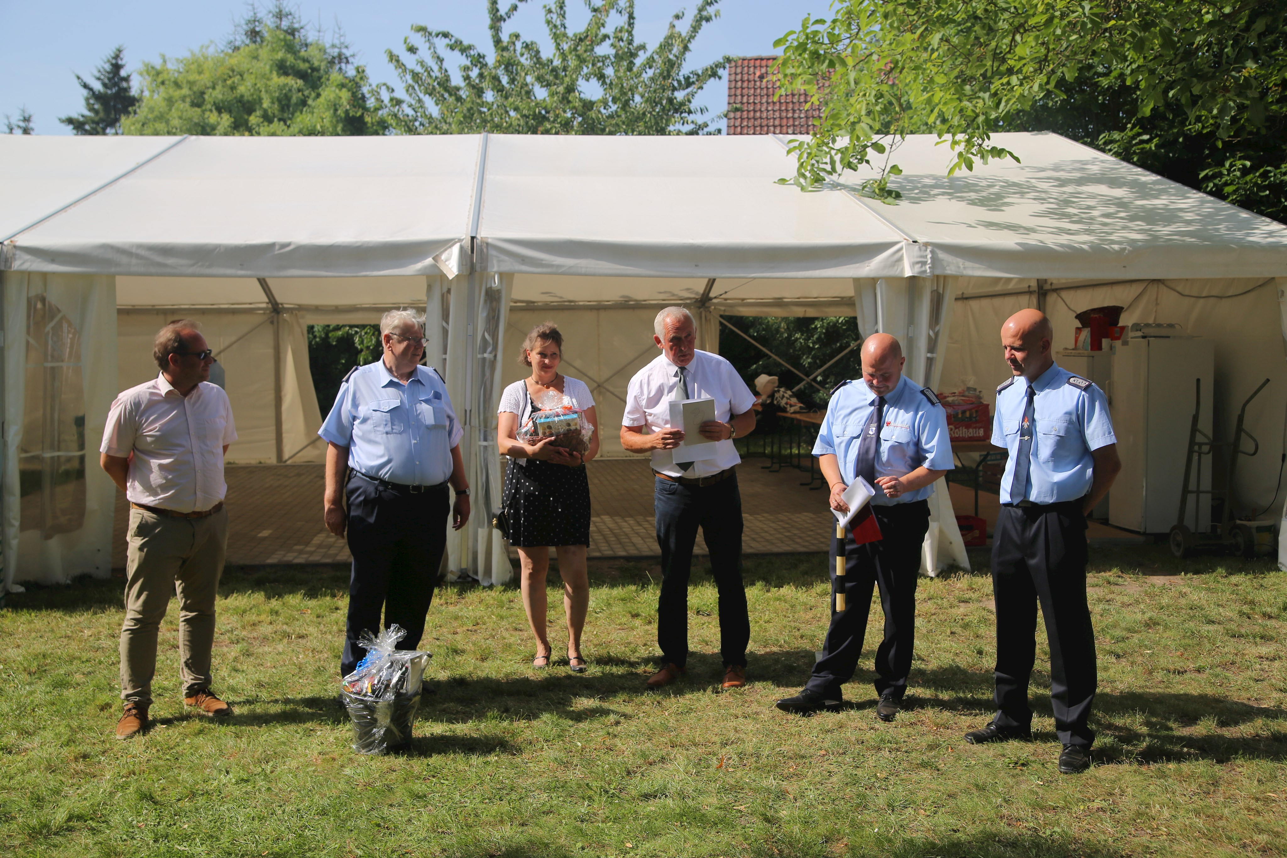 Würdige Verabschiedung von Ortswehrführer Ulrich Stein - Beförderung zum Hauptbrandmeister