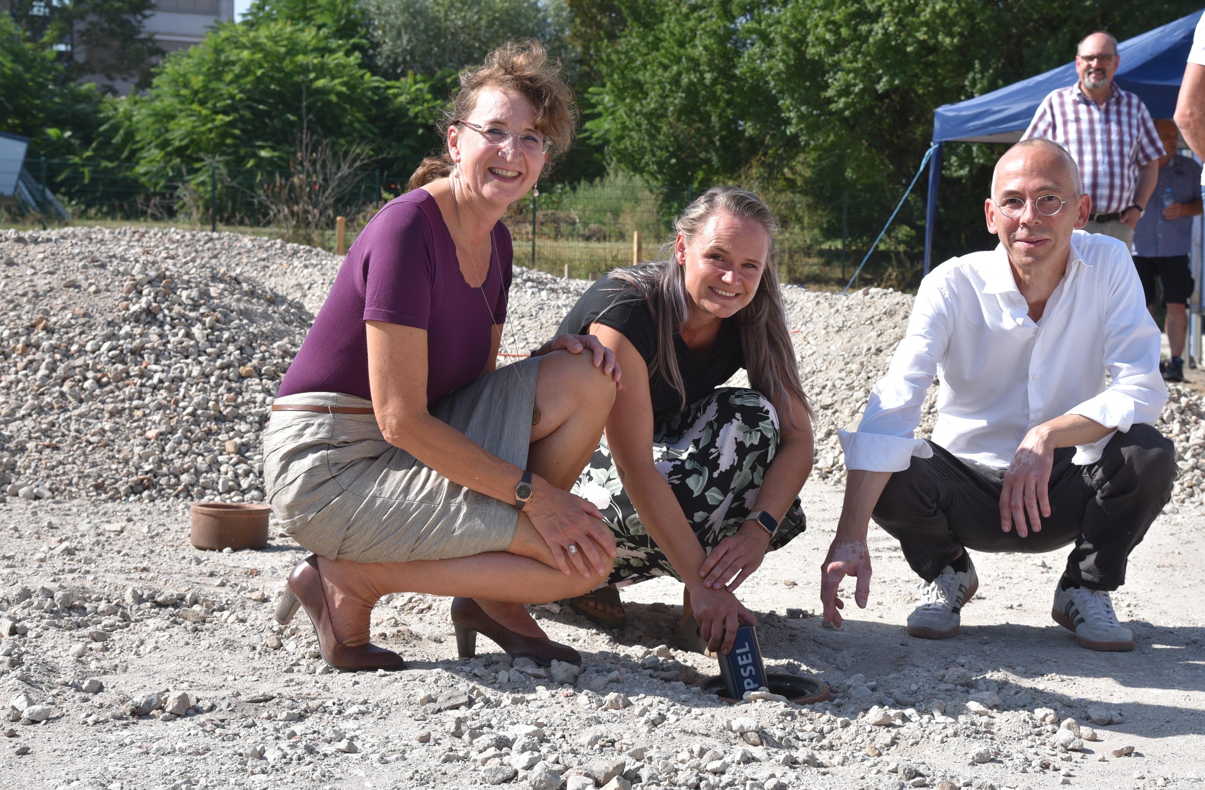 Grundsteinlegung für die neue Sporthalle des Graf von Arco Schulzentrums 