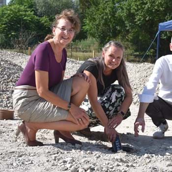 Grundsteinlegung für die neue Sporthalle des Graf von Arco Schulzentrums
