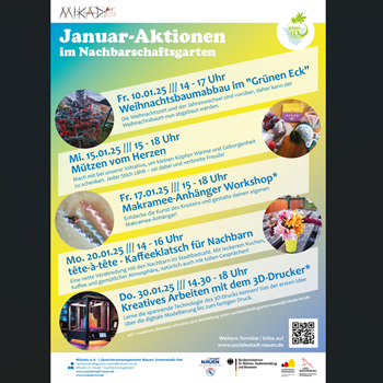 Januar-Aktionen im Nachbarschaftsgarten „Grünen Eck“ 2025
