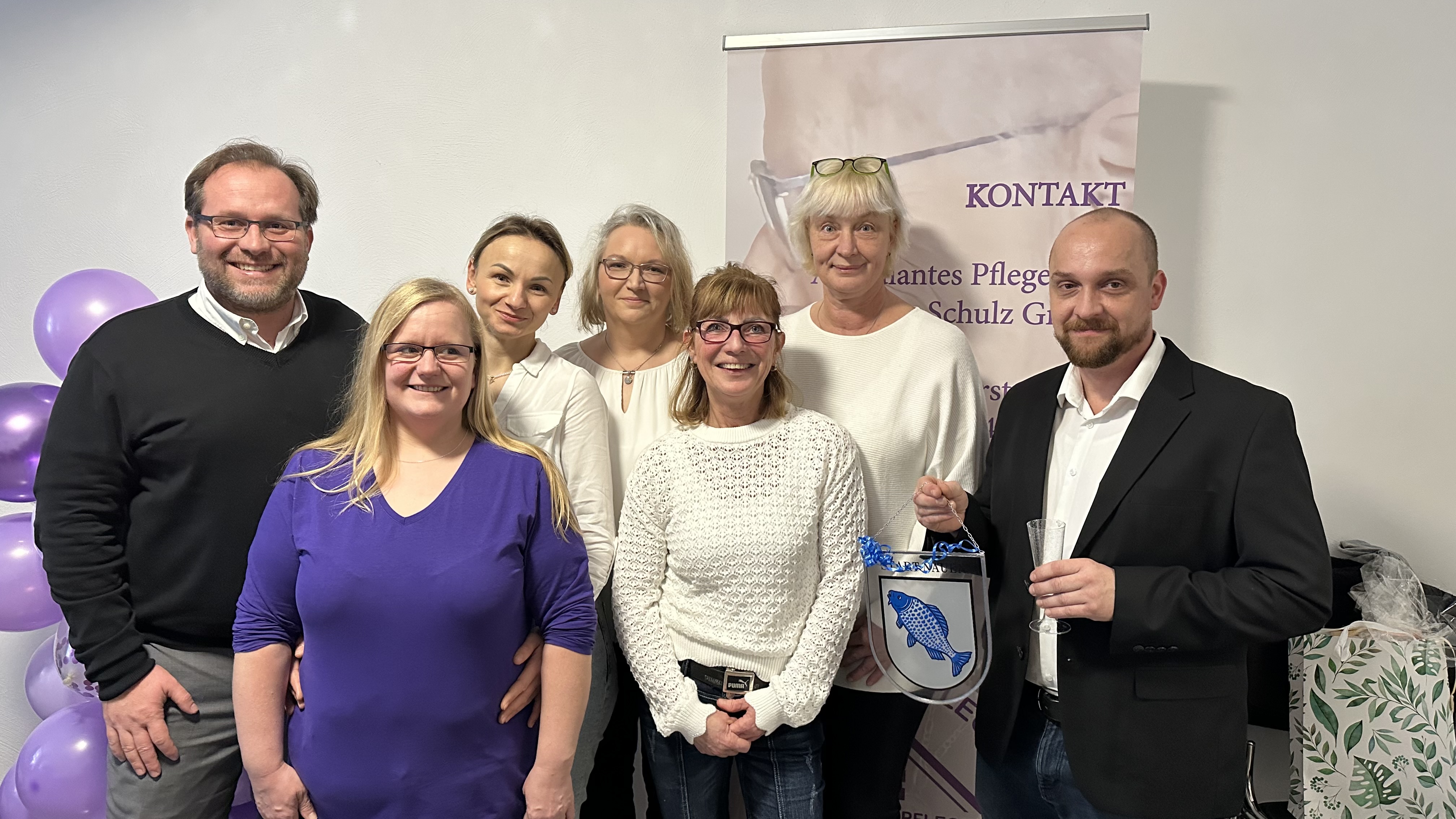 Bürgermeister Meger nimmt an der Eröffnung des neuen Pflegedienstes „Ambulantes Pflegeteam Denny Schulz GmbH – Offener Treffpunkt für Senioren“ teil