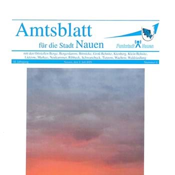 Das Amtsblatt für die Stadt Nauen, Nr. 4 ist am 2. Juli 2025 erschienen