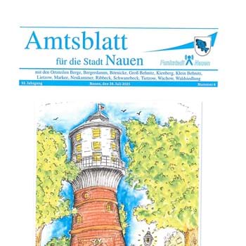 Das Amtsblatt für die Stadt Nauen, Nr. 6 ist am 28. Juli 2025 erschienen