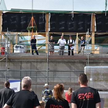 Feierliches Richtfest für die neue Sporthalle des Dr. Georg Graf von Arco Schulzentrums