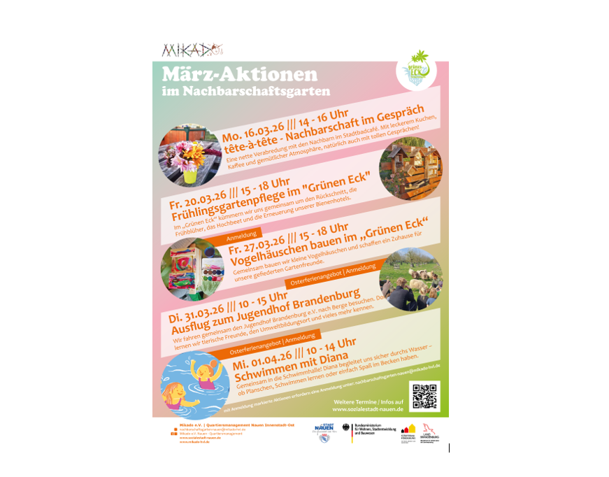 März-Plakat: MIKADO e. V.