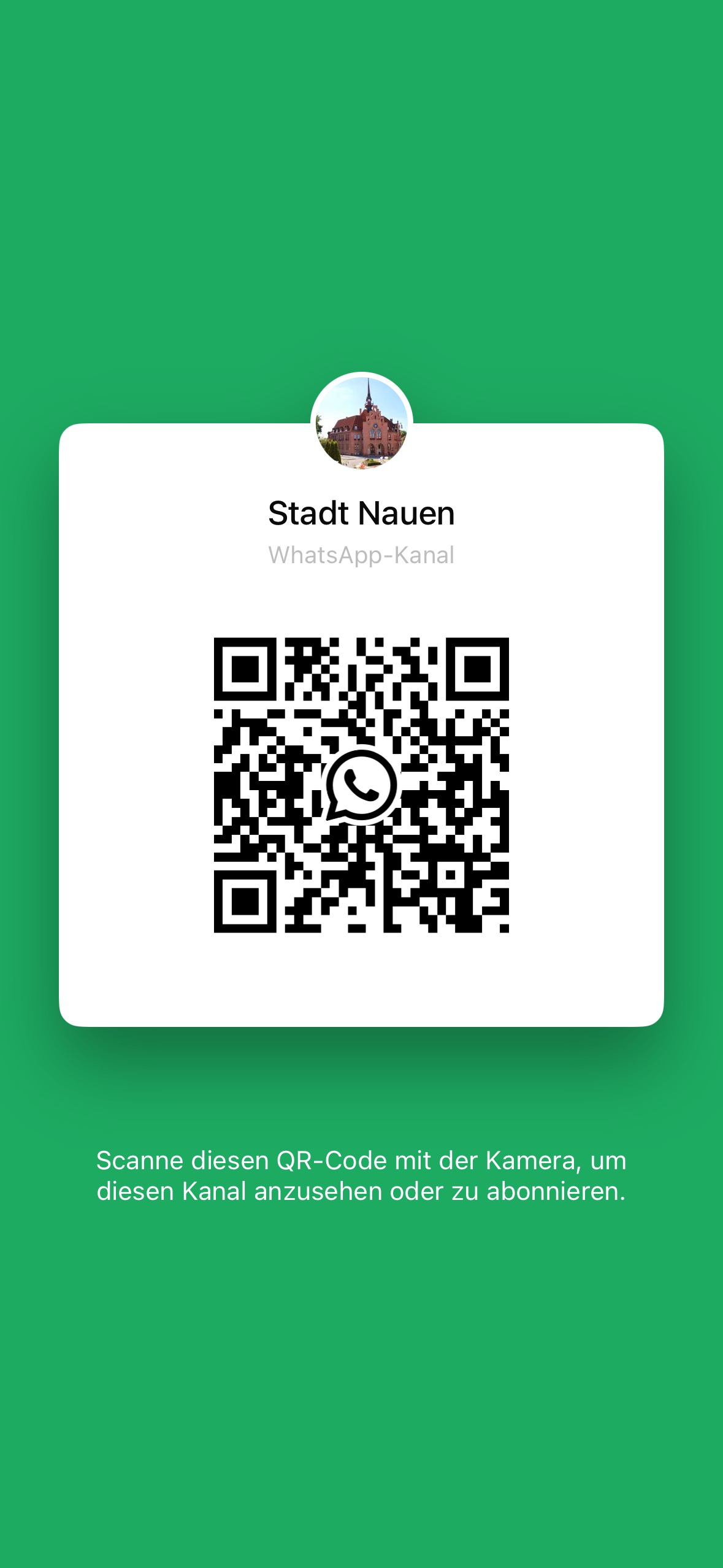 Immer am Puls der Zeit: Stadt Nauen informiert per WhatsApp-Kanal