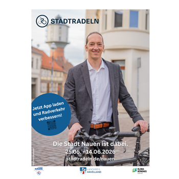 Stadtradeln 25.05. – 14.06.2026 in Nauen - Anmeldung für Teams ist gestartet!